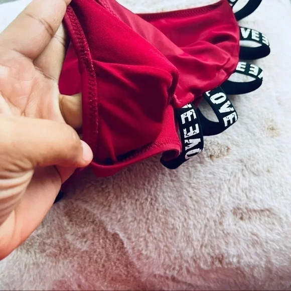 Bikini Burgundy Panty “Love” - Picture 3 of 12